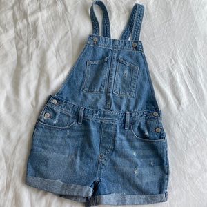 Levi’s Women’s Vintage Distressed Shortalls Overalls